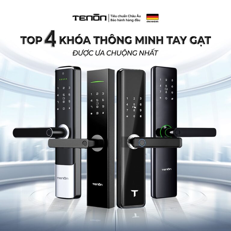 Top 4 khoá thông minh gạt tay được ưa chuộng nhất